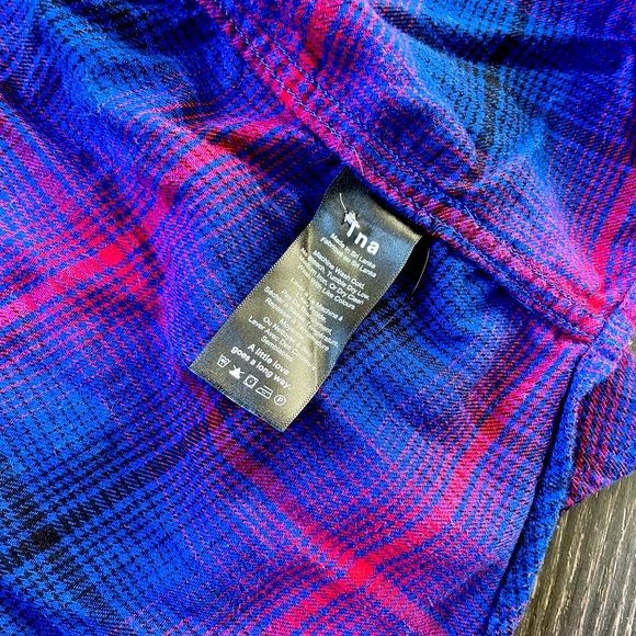 NWOT Aritzia TNA Brisco Flannel Shirt - Picture 4 of 7